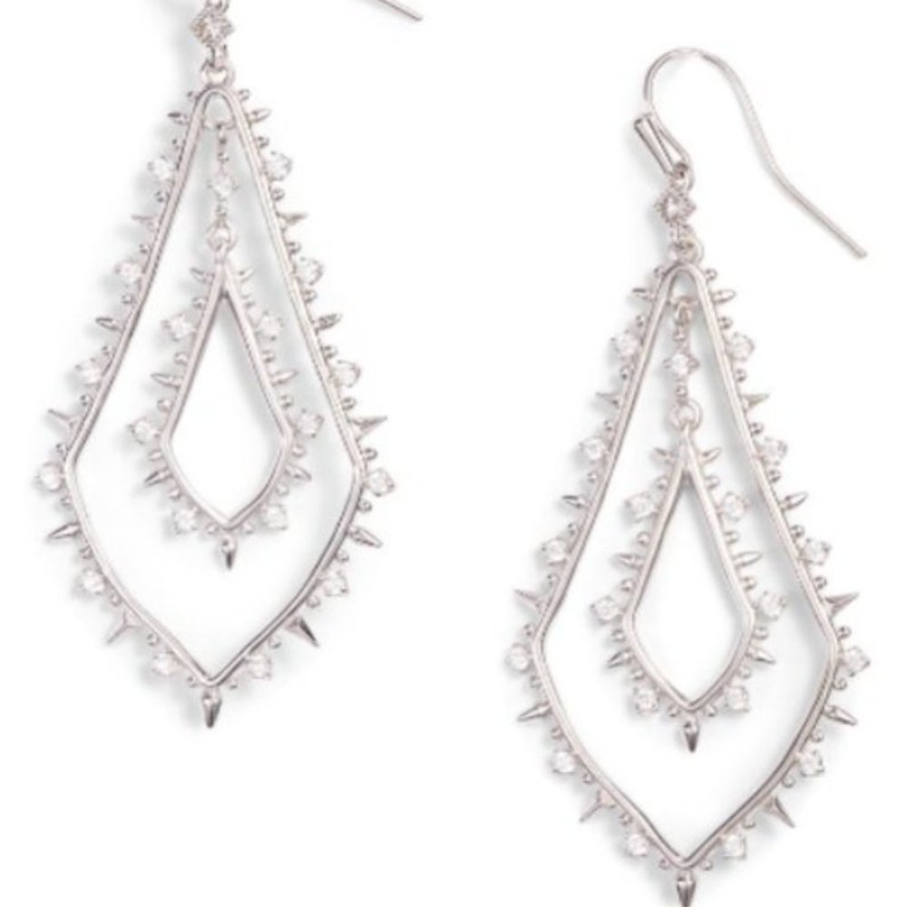 Kendra Scott Alice Drop Earrings in Silver